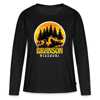 Branson Missouri Ferris Wheel Travel Camping Hiking - Women's Premium Organic Long Sleeve Shirt - black - Front - Julia (174cm)