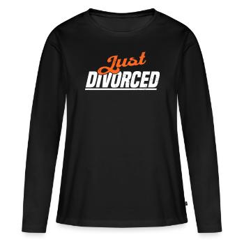 Divorce Séparation Mariage Ex Partie au divorce - T-shirt manches longues Premium bio Femme - noir - Devant - Julia (174cm)