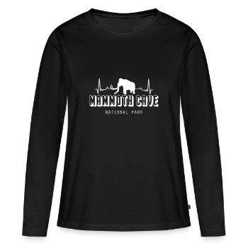 Mammoth Höhlen Herzschlag Nationalpark Kentucky - Frauen Premium Bio Langarmshirt - Schwarz - Vorne - Julia (174cm)