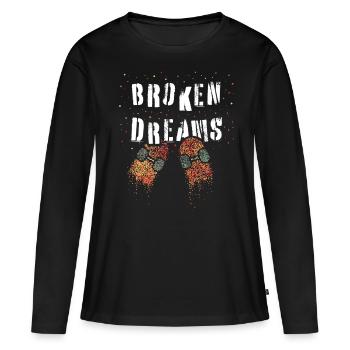 Skater Skateboarder Skaten Halfpipe Skatepark - Frauen Premium Bio Langarmshirt - Schwarz - Vorne - Julia (174cm)