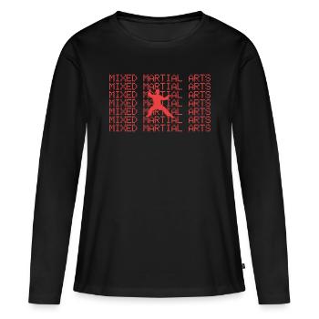 Martial arts - Women's Premium Organic Long Sleeve Shirt - black - Front - Julia (174cm)
