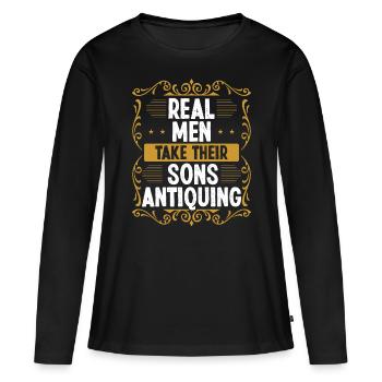 Antiquing Wax Treasure Hunter Antique Collecting - Frauen Premium Bio Langarmshirt - Schwarz - Vorne - Julia (174cm)