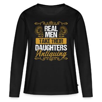 Antique Collecting Treasure Hunter Antique - Women's Premium Organic Long Sleeve Shirt - black - Front - Julia (174cm)