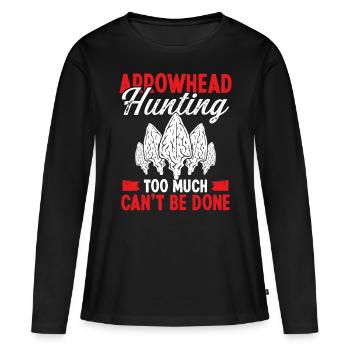 Arrowhead Hunting Artifact Collecting - Frauen Premium Bio Langarmshirt - Schwarz - Vorne - Julia (174cm)