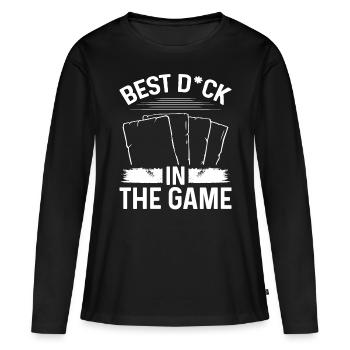 Trading Card Game Collecting Best Deck in the Game - Women's Premium Organic Long Sleeve Shirt - black - Front - Julia (174cm)