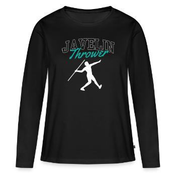 Javelin Throw Javelin Throw Javelin Throw - Women's Premium Organic Long Sleeve Shirt - black - Front - Julia (174cm)