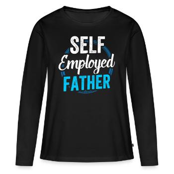 Self-employed father Freelancer Self-employed - Women's Premium Organic Long Sleeve Shirt - black - Front - Julia (174cm)