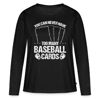 Collection de cartes de sport Collection de cartes de jeu de jeu - T-shirt manches longues Premium bio Femme - noir - Devant - Julia (174cm)