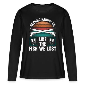 Spearfisher Fish we lost Apnea Diver Freediving - Women's Premium Organic Long Sleeve Shirt - black - Front - Julia (174cm)