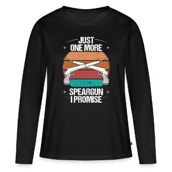 Spearfisher Just one more Speargun I promise - Women's Premium Organic Long Sleeve Shirt - black - Front - Julia (174cm)