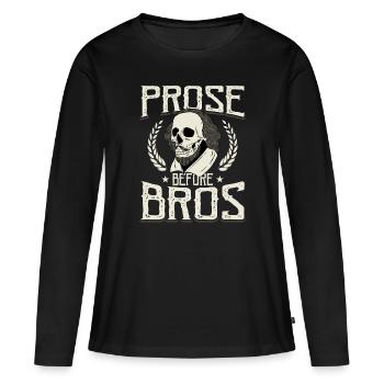 Littérature de Shakespeare - T-shirt manches longues Premium bio Femme - noir - Devant - Julia (174cm)