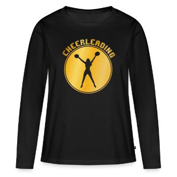 cheerleading - T-shirt manches longues Premium bio Femme - noir - Devant - Julia (174cm)