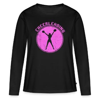 cheerleading - T-shirt manches longues Premium bio Femme - noir - Devant - Julia (174cm)