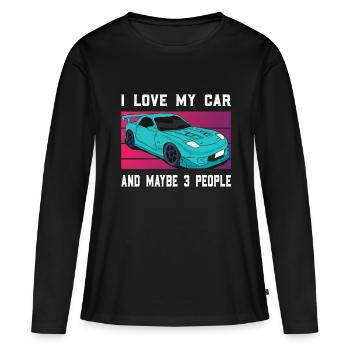 amour Voiture de sport PS Car Tournevis de voiture - T-shirt manches longues Premium bio Femme - noir - Devant - Julia (174cm)