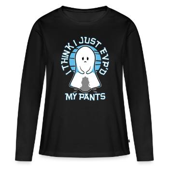 Je pense que je viens de faire un vice-président exécutif de mon pantalon - T-shirt manches longues Premium bio Femme - noir - Devant - Julia (174cm)