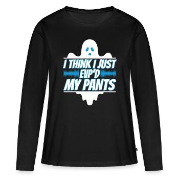 Je pense que je viens de faire un vice-président exécutif de mon pantalon - T-shirt manches longues Premium bio Femme - noir - Devant - Julia (174cm)