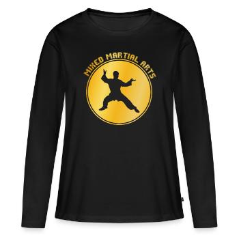 Martial arts - Women's Premium Organic Long Sleeve Shirt - black - Front - Julia (174cm)