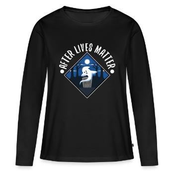 Après que des vies comptent - T-shirt manches longues Premium bio Femme - noir - Devant - Julia (174cm)