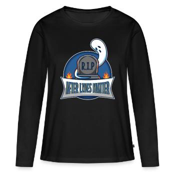 Après que des vies comptent - T-shirt manches longues Premium bio Femme - noir - Devant - Julia (174cm)