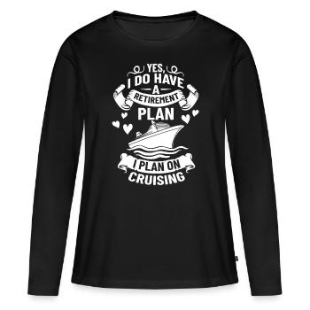 Croisière Croisière Croisière Croisière - T-shirt manches longues Premium bio Femme - noir - Devant - Julia (174cm)