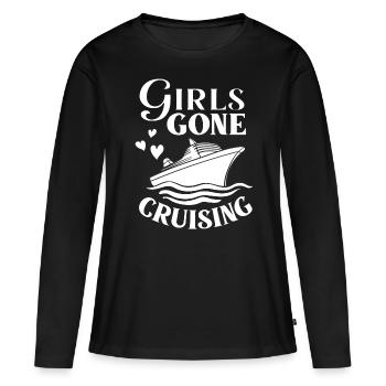 Croisière Croisière Croisière Croisière - T-shirt manches longues Premium bio Femme - noir - Devant - Julia (174cm)