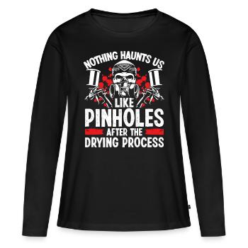 Technicien de carrosserie sèche-auto ehicle Car Painter - T-shirt manches longues Premium bio Femme - noir - Devant - Julia (174cm)