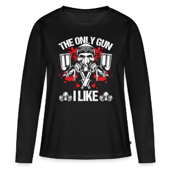 Autobody Technician Car Painter Vehicle Sprayer - Women's Premium Organic Long Sleeve Shirt - black - Front - Julia (174cm)