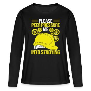 Engineering School Humor Funny Engineer Graduate - Frauen Premium Bio Langarmshirt - Schwarz - Vorne - Julia (174cm)