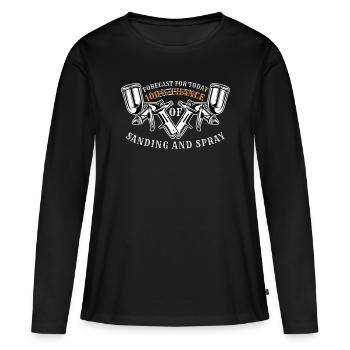Vehicle Painter Car Painter Painter - Women's Premium Organic Long Sleeve Shirt - black - Front - Julia (174cm)