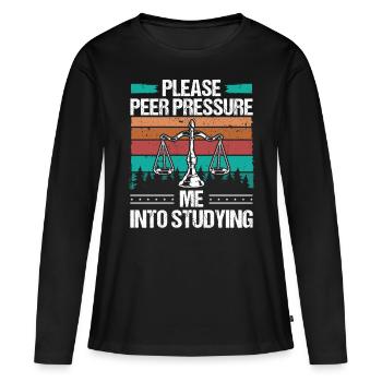 Law School Studying Future Lawyer Graduate Law - Frauen Premium Bio Langarmshirt - Schwarz - Vorne - Julia (174cm)