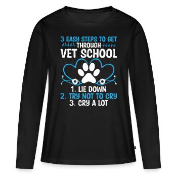 Vet School Graduate Future Vet Tech Student - Frauen Premium Bio Langarmshirt - Schwarz - Vorne - Julia (174cm)