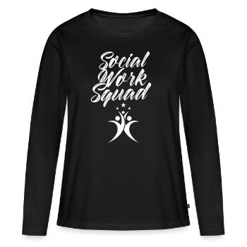 Team Social Work Social Work Social Workers - Women's Premium Organic Long Sleeve Shirt - black - Front - Julia (174cm)