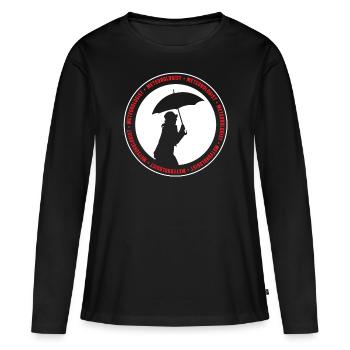 Météorologue Météorologie Profession de météorologue - T-shirt manches longues Premium bio Femme - noir - Devant - Julia (174cm)