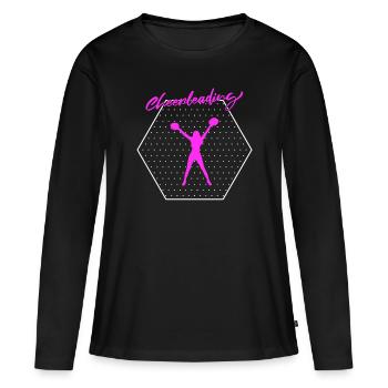 cheerleading - T-shirt manches longues Premium bio Femme - noir - Devant - Julia (174cm)