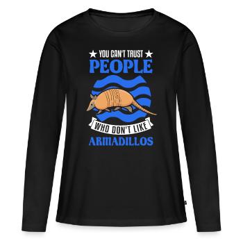 Tatou Cadeau Tatou - T-shirt manches longues Premium bio Femme - noir - Devant - Julia (174cm)