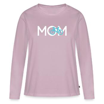 Fahrrad Mama - Frauen Premium Bio Langarmshirt - Altrosa - Vorne - Julia (174cm)