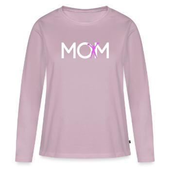 cheerleading Mama - Frauen Premium Bio Langarmshirt - Altrosa - Vorne - Julia (174cm)