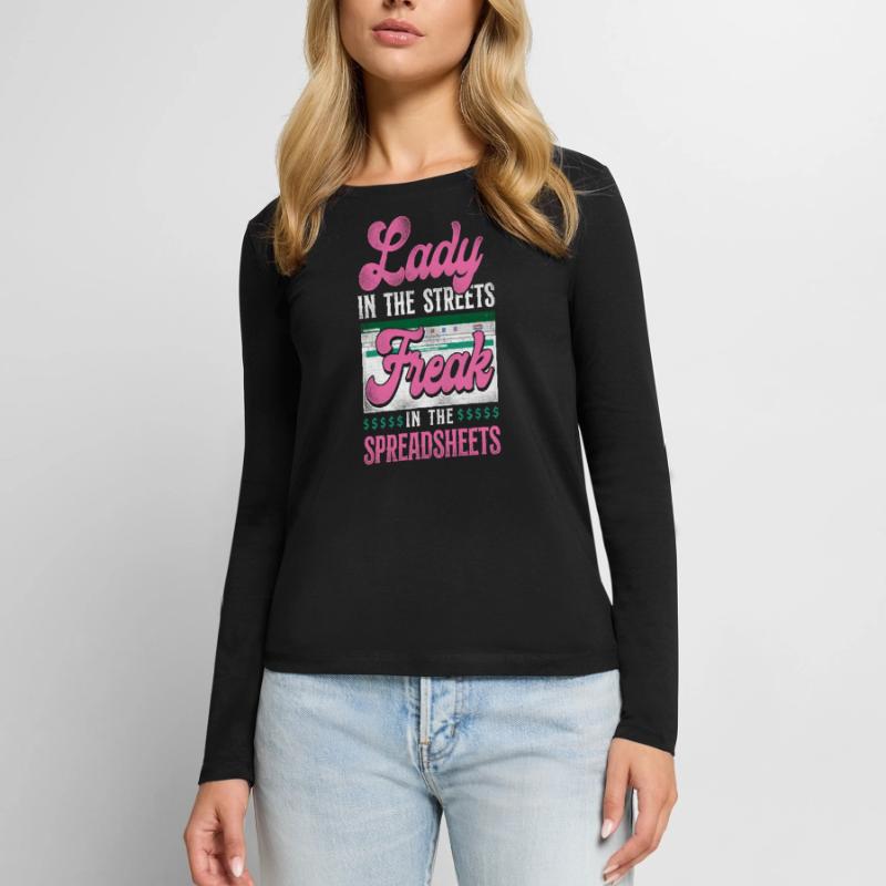 Comptable Comptable Comptable Comptabilité T-shirt manches longues Premium bio Femme