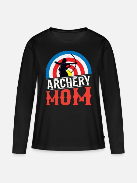 Archery Mother Archer Mama - Women's Premium Organic Long Sleeve Shirt - black
