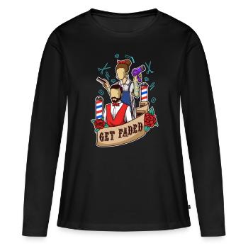 Get Faded Baber - Women's Premium Organic Long Sleeve Shirt - black - Front - Julia (174cm)