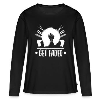 Get Faded Baber - Women's Premium Organic Long Sleeve Shirt - black - Front - Julia (174cm)