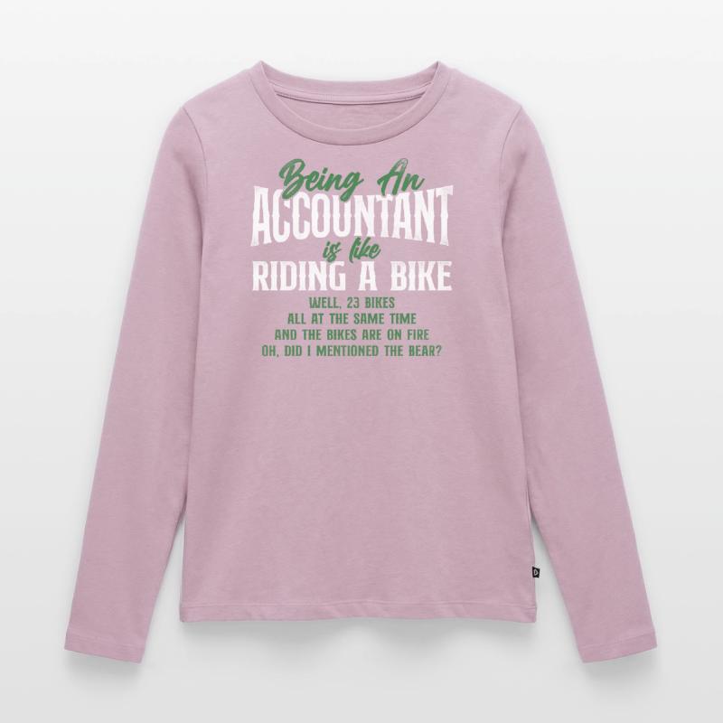 Comptable Comptable Comptable Comptabilité T-shirt manches longues Premium bio Femme