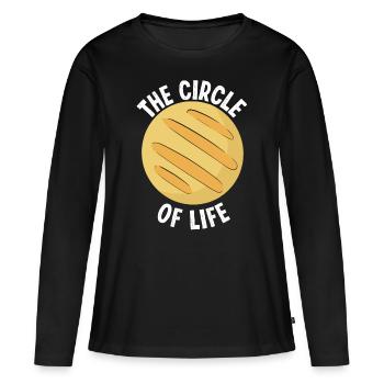 Vénézuélien Arepa Lover Cuisine colombienne Arepas - T-shirt manches longues Premium bio Femme - noir - Devant - Julia (174cm)