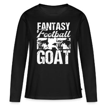 Joueur de football Fantasy Goat Fantasy Team Legend - T-shirt manches longues Premium bio Femme - noir - Devant - Julia (174cm)