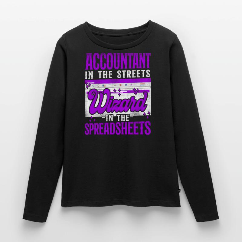 Comptable Comptable Comptable Comptabilité T-shirt manches longues Premium bio Femme