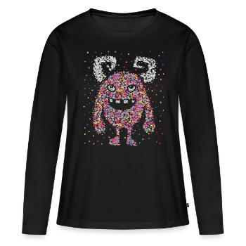 Carnaval Carnaval Confettis Monster Kölle Alaaf - T-shirt manches longues Premium bio Femme - noir - Devant - Julia (174cm)