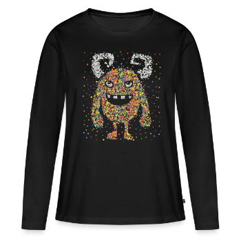 Confettis Monster Cologne Carnaval Kölle Confetti - T-shirt manches longues Premium bio Femme - noir - Devant - Julia (174cm)