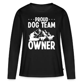Alaska Dog Team Owner Husky Sledding Sled Dog Race - Frauen Premium Bio Langarmshirt - Schwarz - Vorne - Julia (174cm)