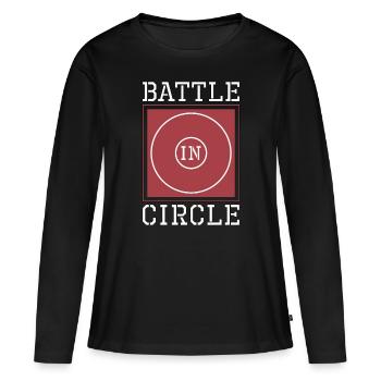 Catch Wrestling Battle Dans Circle Wrestler Fight - T-shirt manches longues Premium bio Femme - noir - Devant - Julia (174cm)