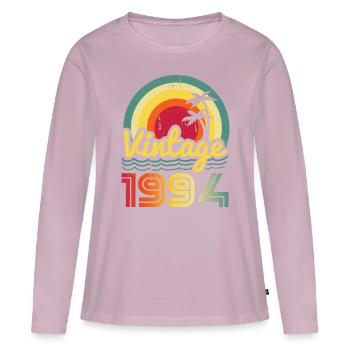 1994 - Women's Premium Organic Long Sleeve Shirt - dusky pink - Front - Julia (174cm)
